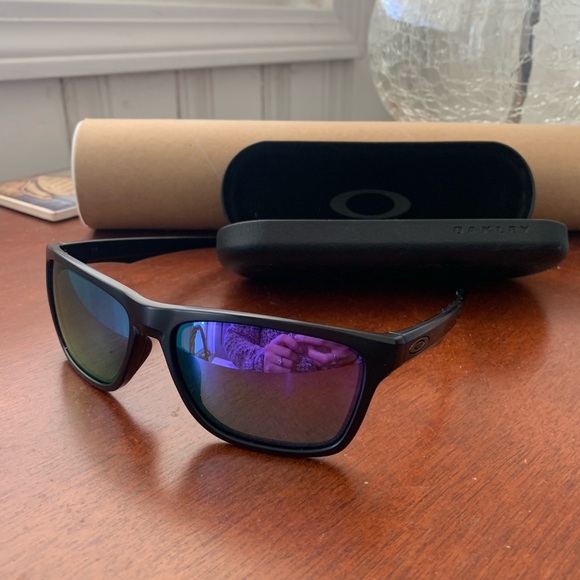 Oakley Houston Sunglasses Violet Iridium lenses - Picture 2 of 8